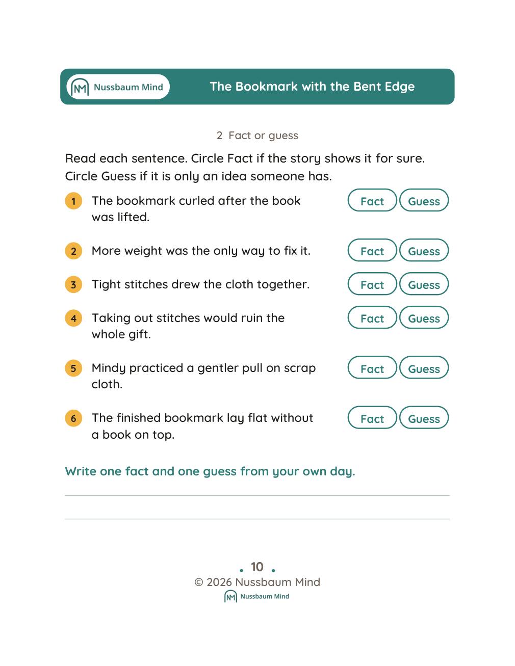 The Bookmark with the Bent Edge complete book page 11
