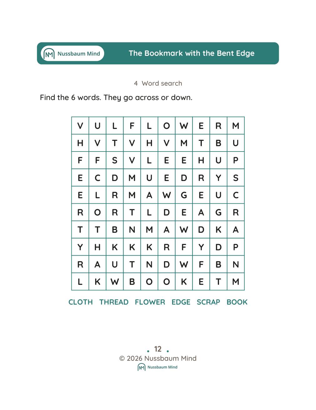 The Bookmark with the Bent Edge complete book page 13
