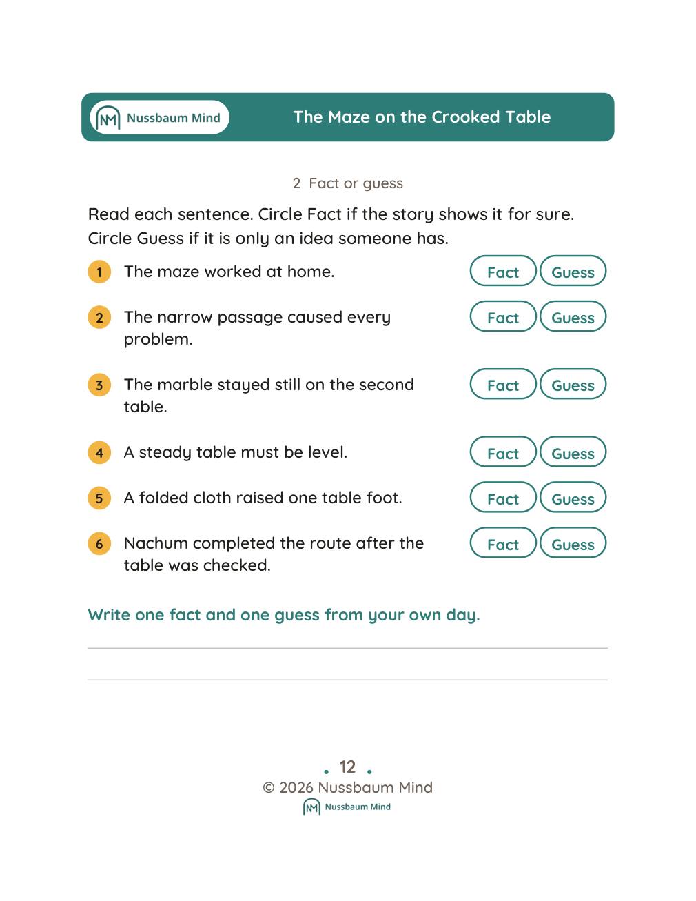 The Maze on the Crooked Table complete book page 13
