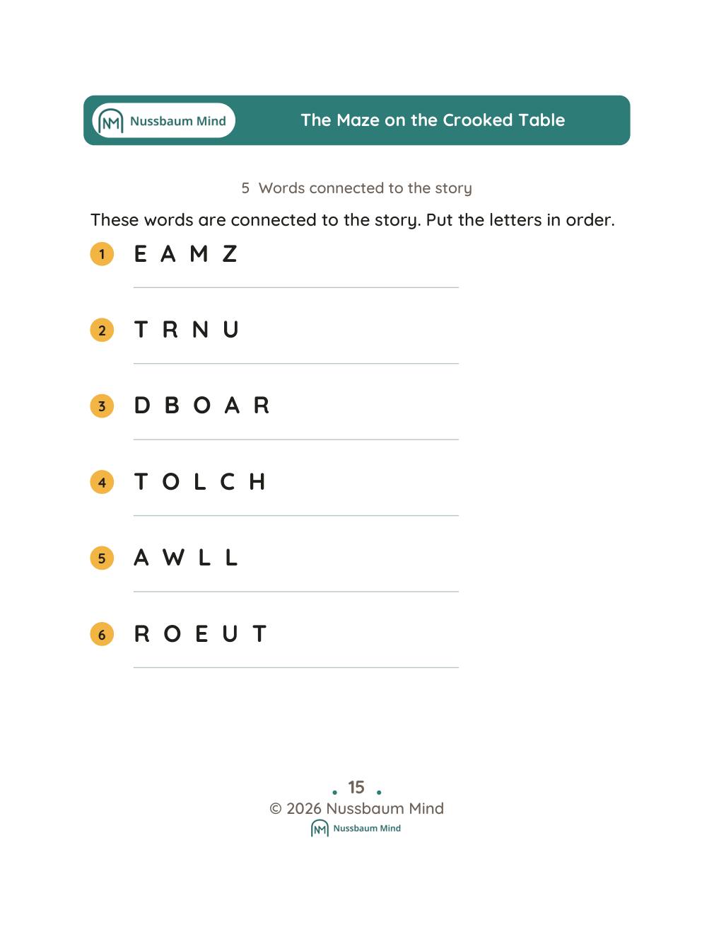 The Maze on the Crooked Table complete book page 16